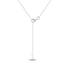Thumbnail Image 5 of Oval-Cut Natural Ruby & Diamond Pendant Necklace 1/5 ct tw 14K White Gold 18"