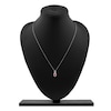 Thumbnail Image 7 of Oval-Cut Natural Ruby & Diamond Pendant Necklace 1/5 ct tw 14K White Gold 18"