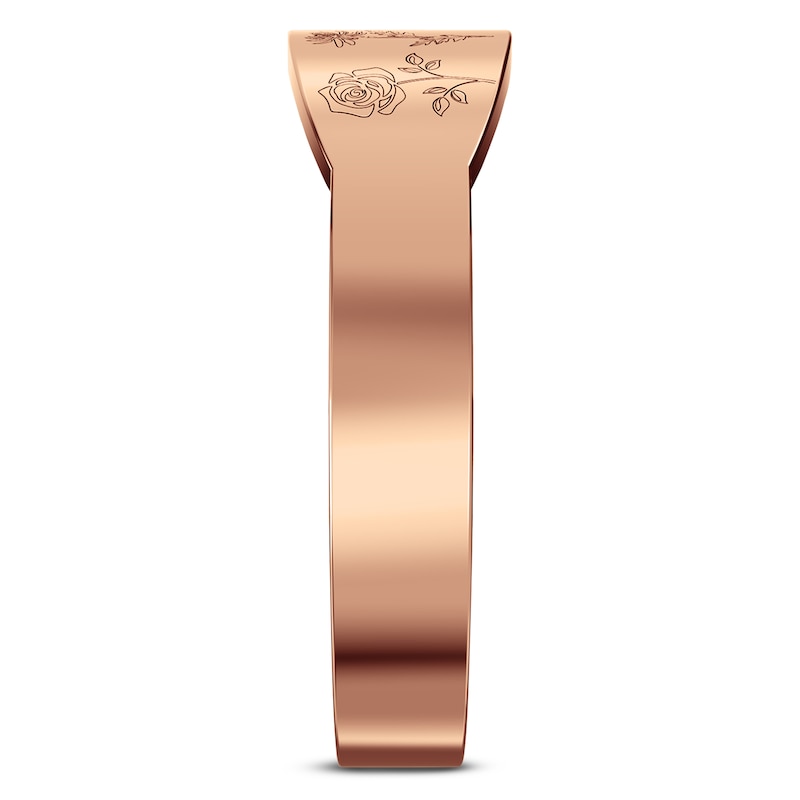 Main Image 2 of Birth Flowers Ring 14K Rose Gold-Plated Sterling Silver