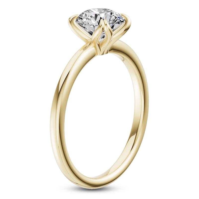 Main Image 2 of Certified Round-Cut Diamond Solitaire Engagement Ring 1-1/2 ct tw 18K Yellow Gold (SI2/G)