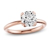 Thumbnail Image 1 of Certified Round-Cut Diamond Solitaire Engagement Ring 2 ct tw 14K Rose Gold (I1/I)