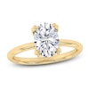 Thumbnail Image 1 of Certified Oval-Cut Diamond Solitaire Engagement Ring 2 ct tw 14K Yellow Gold (I1/I)
