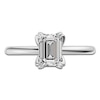 Thumbnail Image 3 of Certified Emerald-Cut Diamond Solitaire Engagement Ring 1-1/2 ct tw 14K White Gold (I1/I)