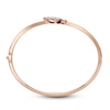 Thumbnail Image 2 of J'Lure Kite Step-Cut Lab-Grown Diamond Three-Stone Bangle Bracelet 2-1/3 ct tw 14K Rose Gold