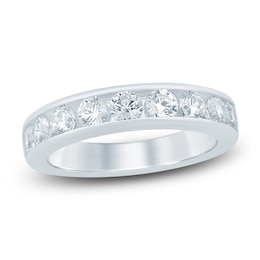 Lab-Grown Diamond Channel-Set Anniversary Ring 1-1/2 ct tw 14K White Gold