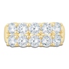 Thumbnail Image 3 of Lab-Grown Diamond Two-Row Anniversary Ring 2-1/2 ct tw 14K Yellow Gold