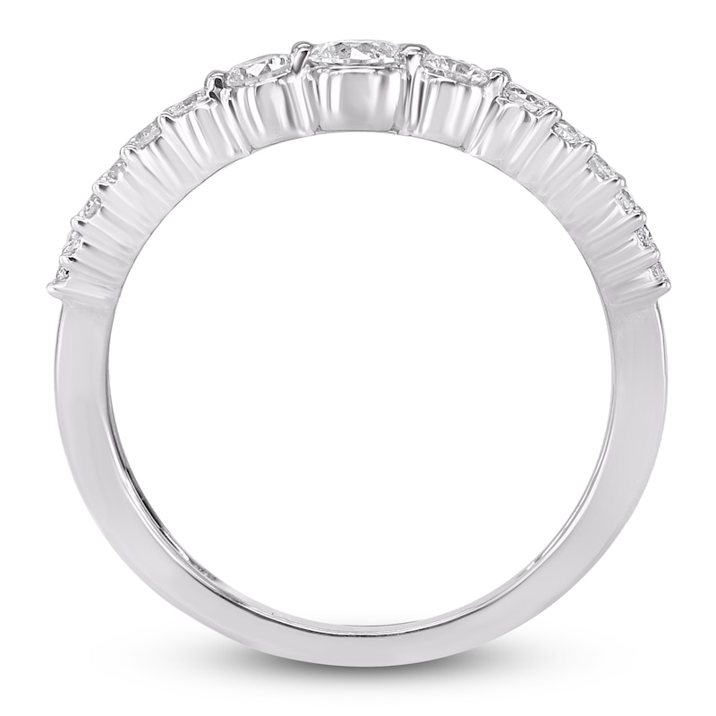 Main Image 2 of Brilliant Moments Diamond Multi-Row Fashion Ring 2 ct tw 14K White Gold