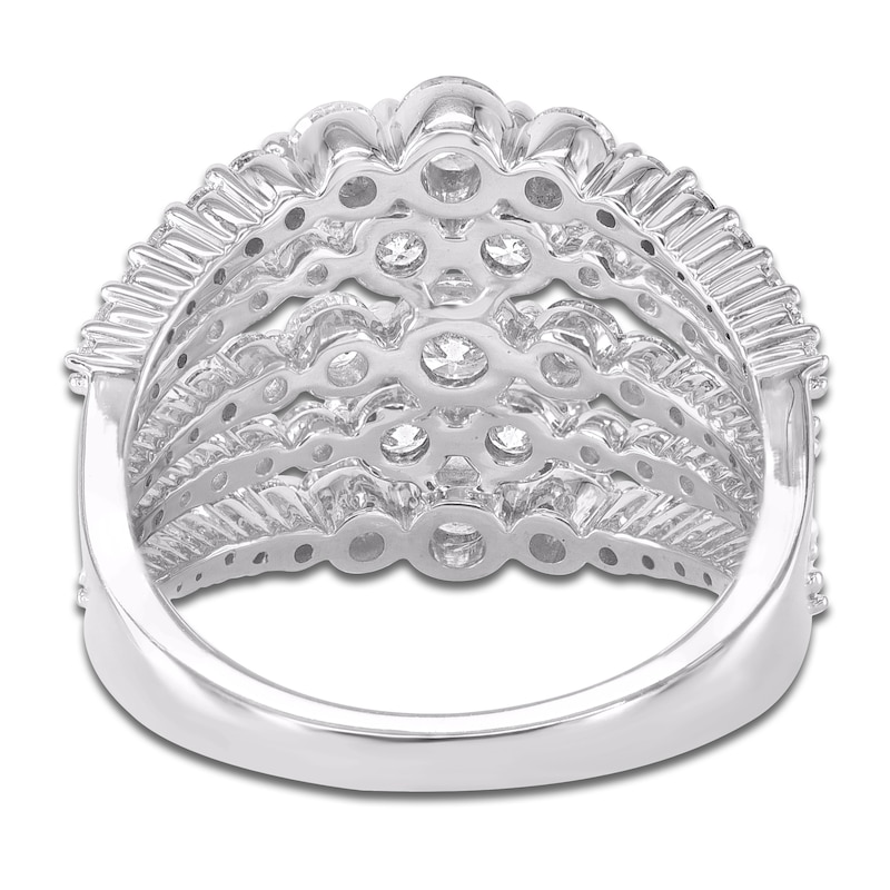 Main Image 3 of Brilliant Moments Diamond Multi-Row Fashion Ring 2 ct tw 14K White Gold