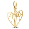 Thumbnail Image 2 of Charm'd by Lulu Frost Diamond "Mama" Heart Charm 1/20 ct tw 10K Yellow Gold