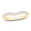 Thumbnail Image 1 of Certified Diamond Contour Anniversary Ring 3/8 ct tw 14K Yellow Gold