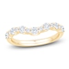 Thumbnail Image 1 of Certified Diamond Alternating Chevron Anniversary Ring 5/8 ct tw 14K Yellow Gold