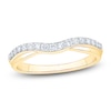 Thumbnail Image 1 of Diamond Contour Anniversary Band 1/4 ct tw Round 14K Yellow Gold