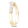 Thumbnail Image 2 of Certified Diamond Alternating Chevron Anniversary Ring 5/8 ct tw 14K Rose Gold
