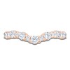 Thumbnail Image 3 of Certified Diamond Alternating Chevron Anniversary Ring 5/8 ct tw 14K Rose Gold