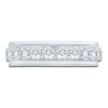 Thumbnail Image 3 of Men's Lab-Grown Diamond Stepped Edge Band 1-1/2 ct tw 14K White Gold