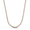 Thumbnail Image 1 of Curb Chain Necklace 8mm Stainless Steel & Yellow Ion Plating 22"