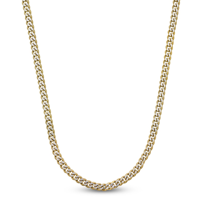 Main Image 1 of Curb Chain Necklace 8mm Stainless Steel & Yellow Ion Plating 22"