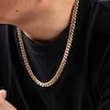 Thumbnail Image 4 of Curb Chain Necklace 8mm Stainless Steel & Yellow Ion Plating 22"