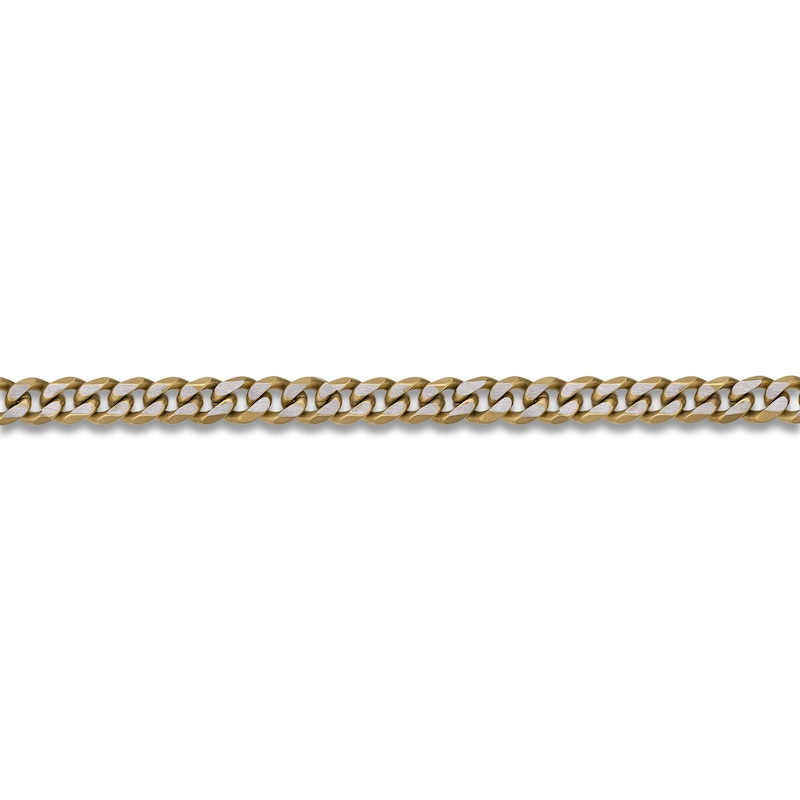Main Image 2 of Curb Chain Necklace 8mm Stainless Steel & Yellow Ion Plating 18"