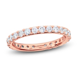 Certified Diamond Eternity Band 7/8 to 1-1/5 ct tw 14K Rose Gold
