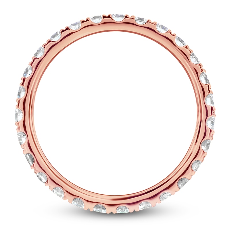 Main Image 2 of Certified Diamond Eternity Band 7/8 - 1-1/5 ct tw 14K Rose Gold