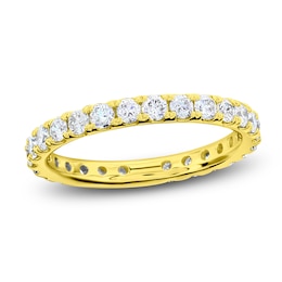 Certified Diamond Eternity Band 7/8 to 1-1/5 ct tw 14K Yellow Gold