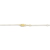 Thumbnail Image 3 of Montana Blue Round-Cut Natural Sapphire & Diamond Accent Oval Drop Necklace ct tw 14K Yellow Gold 18"