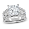 Thumbnail Image 1 of Princess-Cut Lab-Grown Diamond Engagement Ring 4-3/4 ct tw 14K White Gold