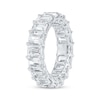 Thumbnail Image 2 of Emerald-Cut Lab-Grown Diamond Eternity Band 7-5/8 to 9-5/8 ct tw 14K White Gold