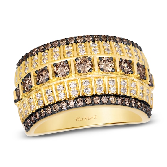 Le Vian Diamond Barrel Ring 1-1/4 ct tw 14K Honey Gold