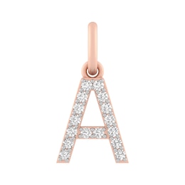 Sterling Silver or 10K Gold Diamond Initials (2 Initials)