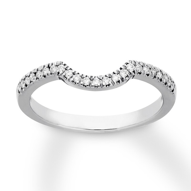 Diamond Wedding Band 1/8 ct tw Round 14K White Gold