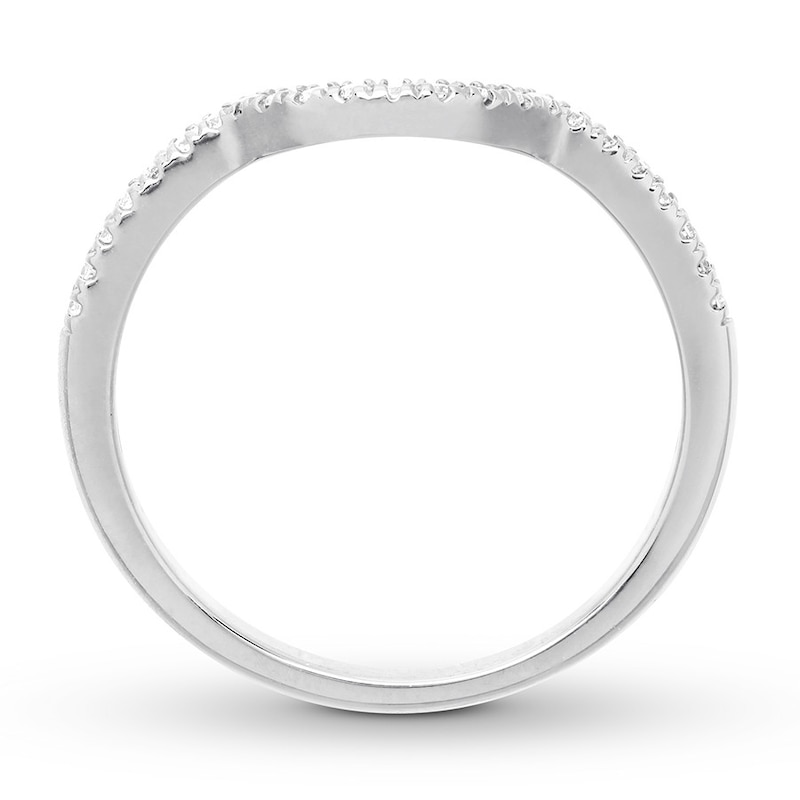 Diamond Wedding Band 1/8 ct tw Round 14K White Gold
