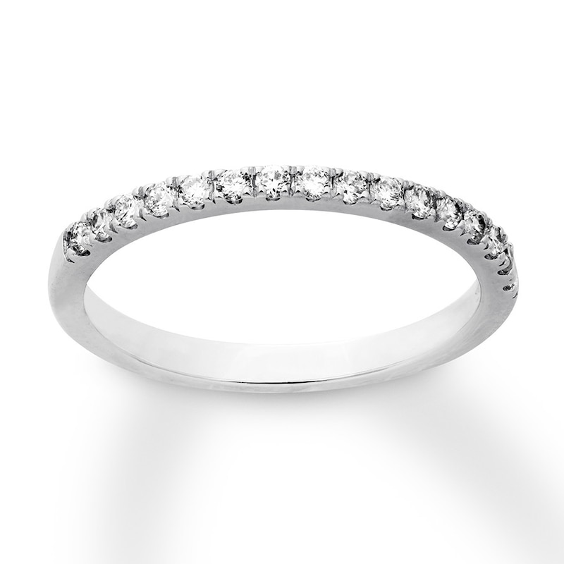 Diamond Wedding Band 1/4 carat tw Round 14K White Gold