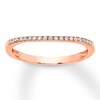 Thumbnail Image 1 of Diamond Wedding Band 1/10 ct tw Round-cut 14K Rose Gold