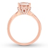 Thumbnail Image 1 of Neil Lane Morganite Ring 1/3 ct tw Diamonds 14K Rose Gold