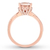 Thumbnail Image 2 of Neil Lane Morganite Ring 1/3 ct tw Diamonds 14K Rose Gold
