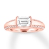 Thumbnail Image 0 of Diamond Engagement Ring 1-1/5 ct tw Emerald-cut 14K Rose Gold