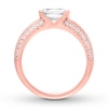 Thumbnail Image 1 of Diamond Engagement Ring 1-1/5 ct tw Emerald-cut 14K Rose Gold