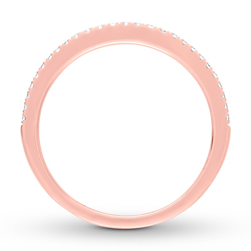 Main Image 2 of Diamond Wedding Band 1/8 carat tw Round 14K Rose Gold