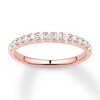 Thumbnail Image 0 of Diamond Wedding Band 3/8 carat tw Round 14K Rose Gold