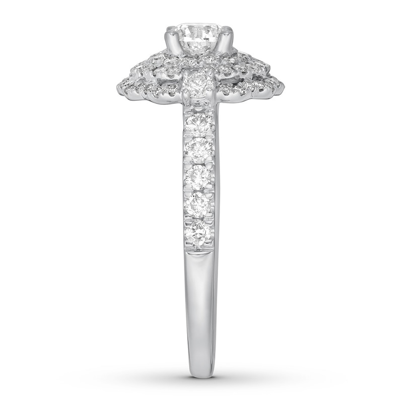 Diamond Engagement Ring 1-1/5 cts tw 14K White Gold