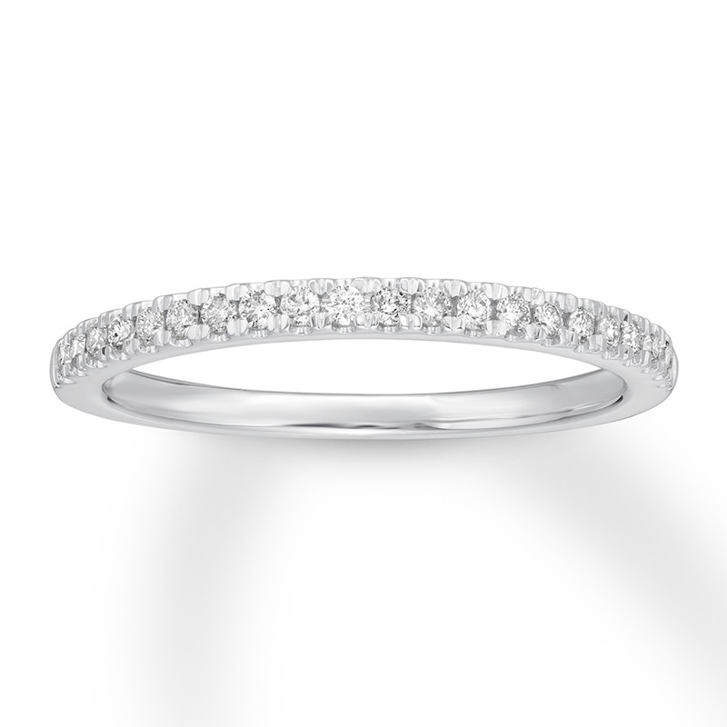 Diamond Wedding Band 1/6 carat tw Round-cut 14K White Gold