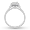 Thumbnail Image 1 of Diamond Ring 1/2 ct tw Princess/Round/Baguette 14K Gold