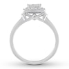 Thumbnail Image 1 of Diamond Ring 1/2 ct tw Princess/Round/Baguette 14K Gold