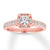 Thumbnail Image 0 of Diamond Engagement Ring 5/8 ct tw Round-cut 14K Rose Gold