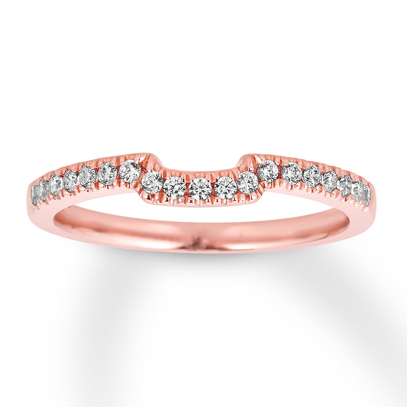 Diamond Wedding Band 1/5 carat tw Round-cut 14K Rose Gold