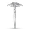 Thumbnail Image 2 of Diamond Engagement Ring 5/8 ct tw Round/Marquise 14K White Gold