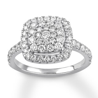 Diamond Engagement Ring 7/8 ct tw Round 14K White Gold | Jared
