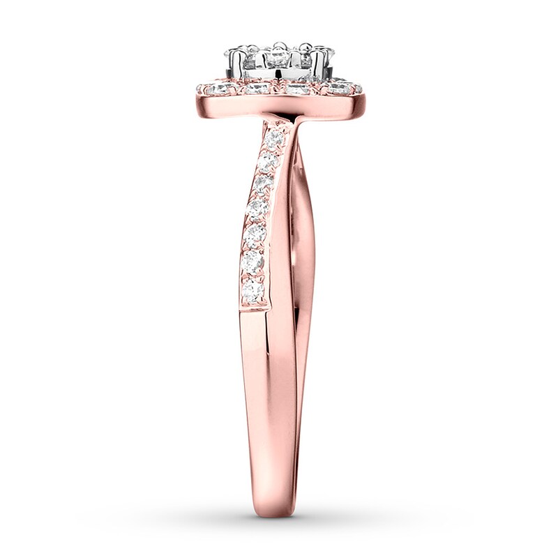 Main Image 3 of Diamond Engagement Ring 5/8 carat tw Round 14K Two-Tone Gold